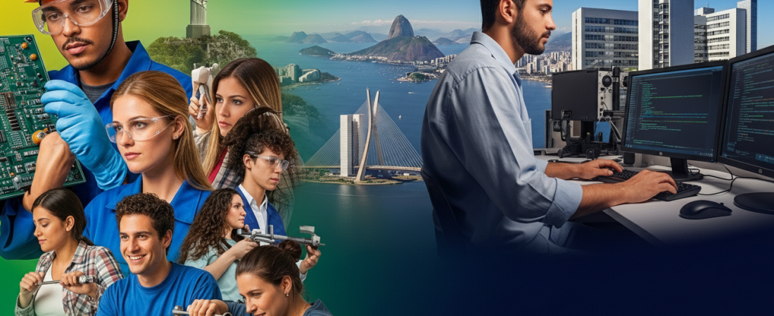 Cursos técnicos mais procurados no Brasil: áreas que realmente empregam